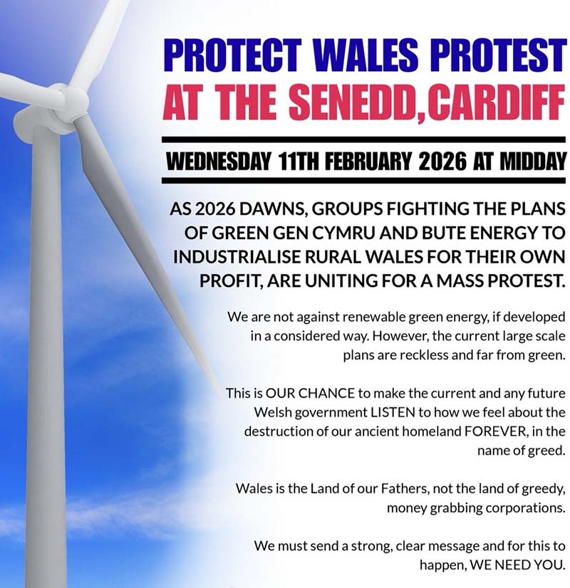 Mass protest at the Senedd